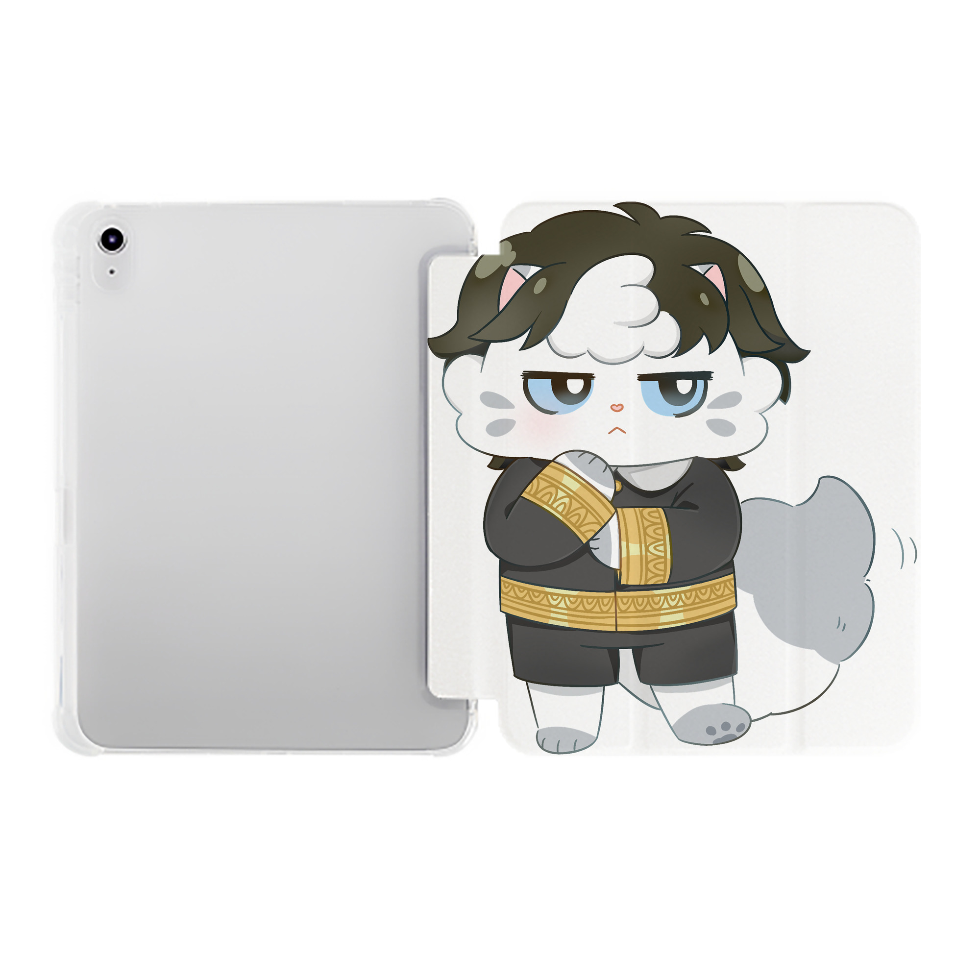 （画像用） SPY×FAMILY间谍家家酒 IPad ケース ペン収納付き 三つ折りスタンド PUレザー×シリコン 対応機種9.5/10.5/10.9インチ